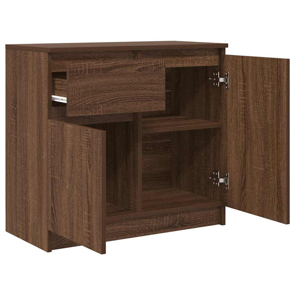 Sideboard Braun Eichen-Optik 71x35x65 cm