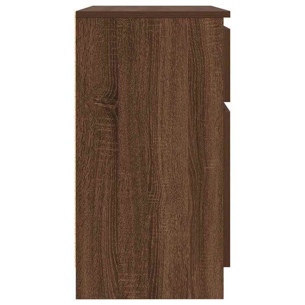 Sideboard Braun Eichen-Optik 71x35x65 cm