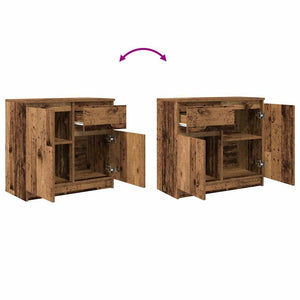 Sideboard Altholz-Optik mit Schublade