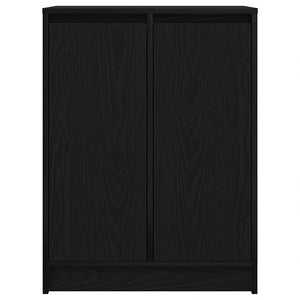 Schwarzes Sideboard Eichenoptik 57 cm