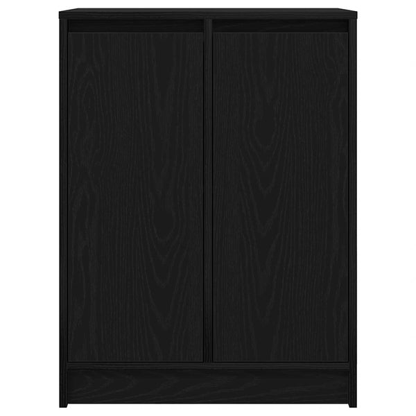 Schwarzes Sideboard Eichenoptik 57 cm