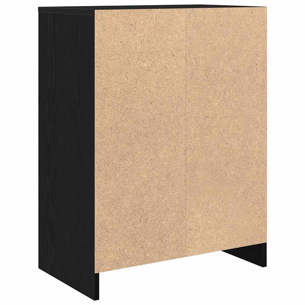 Schwarzes Sideboard Eichenoptik 57 cm