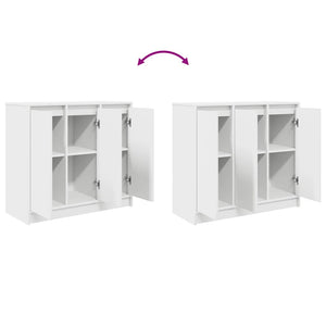 Weißes Sideboard 85 cm Holzwerkstoff