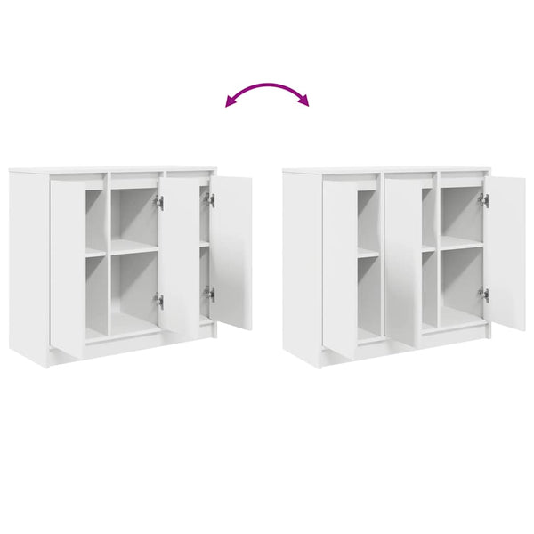 Weißes Sideboard 85 cm Holzwerkstoff
