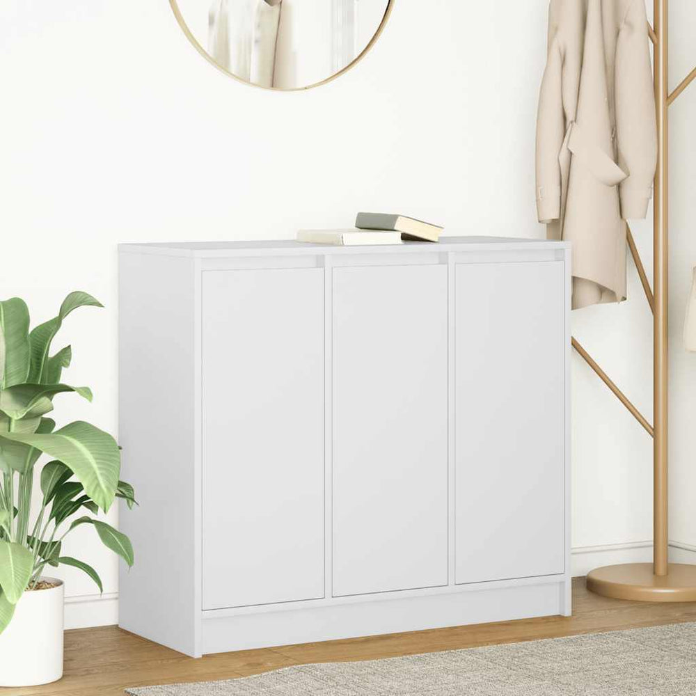 Weißes Sideboard 85 cm Holzwerkstoff