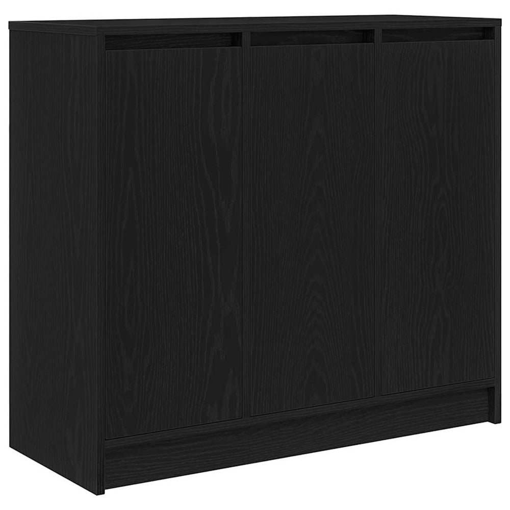 vidaXL Sideboard Black Oak Look 85x34x76 cm Engineered Wood