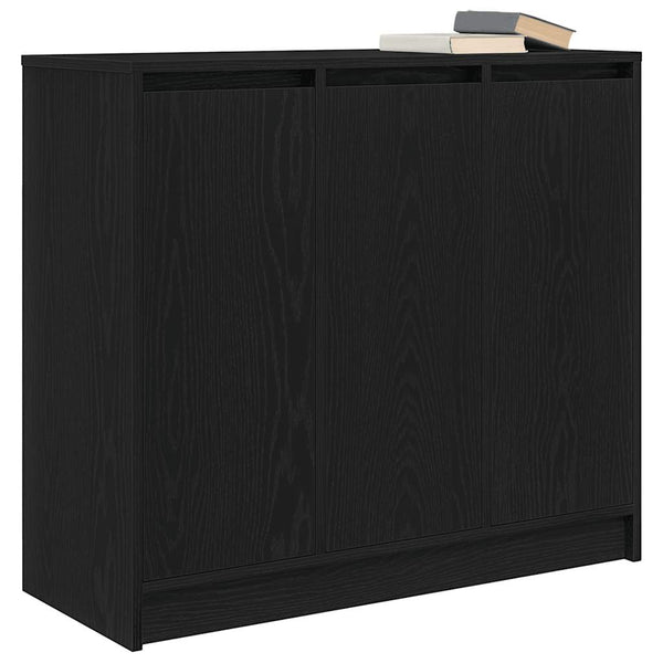 Sideboard Schwarz Eichenoptik 85 cm