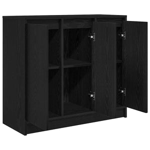 Sideboard Schwarz Eichenoptik 85 cm