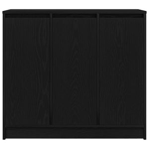 Sideboard Schwarz Eichenoptik 85 cm