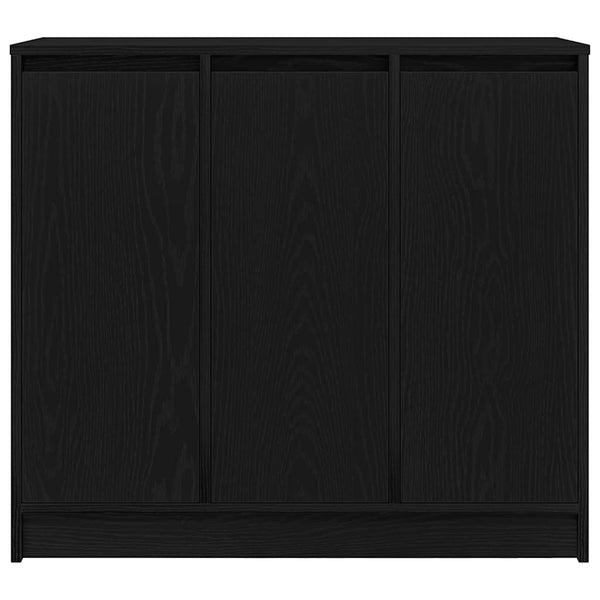 Sideboard Schwarz Eichenoptik 85 cm