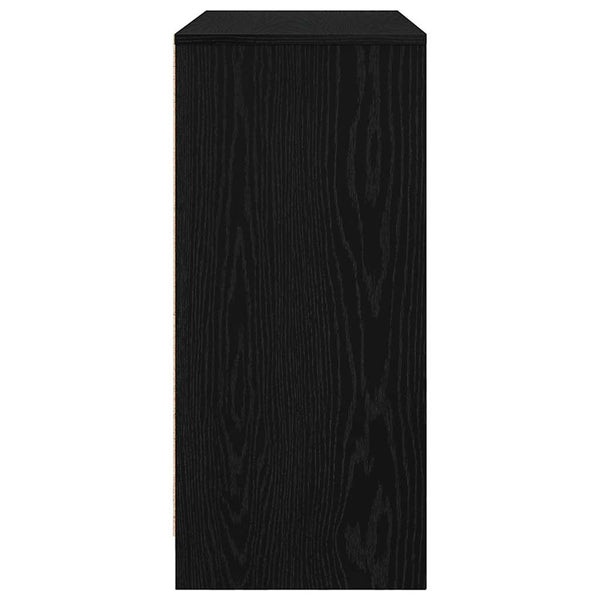 Sideboard Schwarz Eichenoptik 85 cm