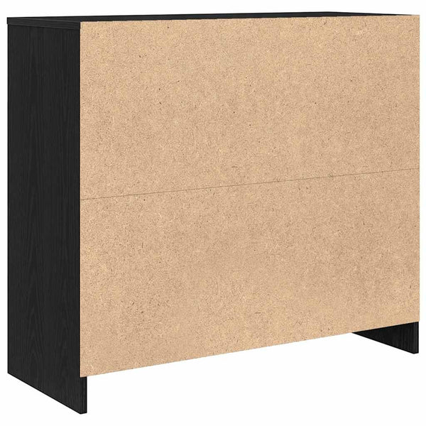 Sideboard Schwarz Eichenoptik 85 cm