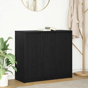 Sideboard Schwarz Eichenoptik 85 cm