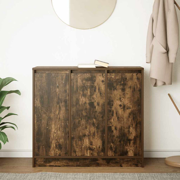 vidaXL Buffet Chêne fumé 85x34x76 cm Bois d'ingénierie