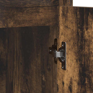 vidaXL Buffet Chêne fumé 85x34x76 cm Bois d'ingénierie