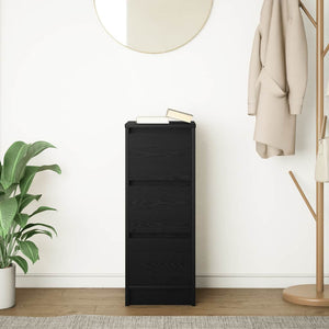 Schwarzes Sideboard Eichen-Optik, 76cm