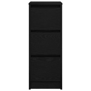 Schwarzes Sideboard Eichen-Optik, 76cm