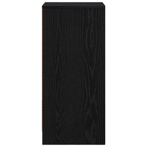Schwarzes Sideboard Eichen-Optik, 76cm