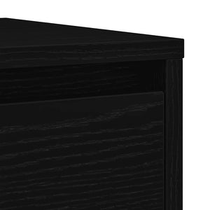 Schwarzes Sideboard Eichen-Optik, 76cm