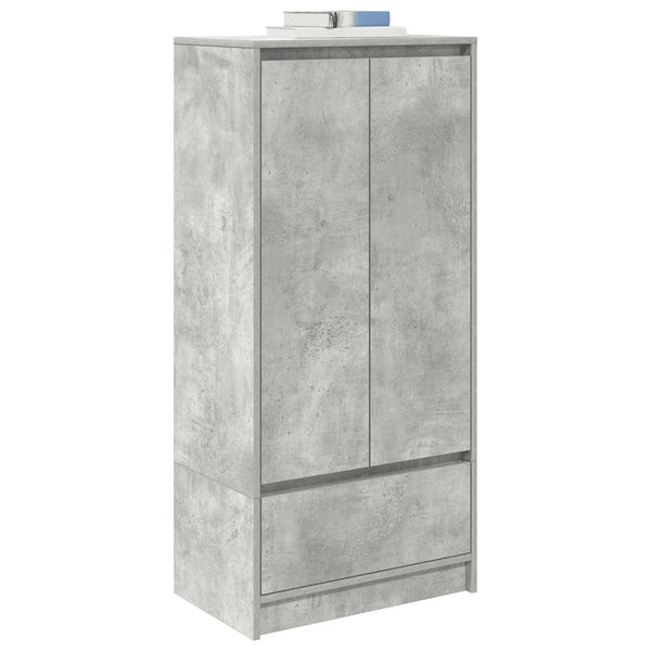 Betongrauer Schrank mit Schublade