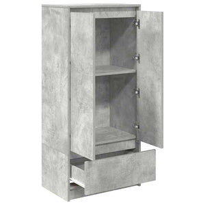 Betongrauer Schrank mit Schublade