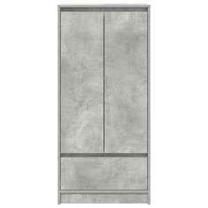Betongrauer Schrank mit Schublade