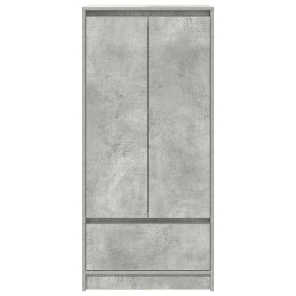 Betongrauer Schrank mit Schublade