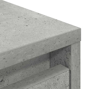 Betongrauer Schrank mit Schublade