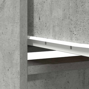 Betongrauer Schrank mit Schublade