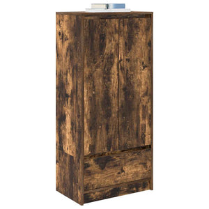 Schrank Räuchereiche mit Schublade 55,5x34x119,5 cm
