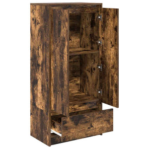 Schrank Räuchereiche mit Schublade 55,5x34x119,5 cm