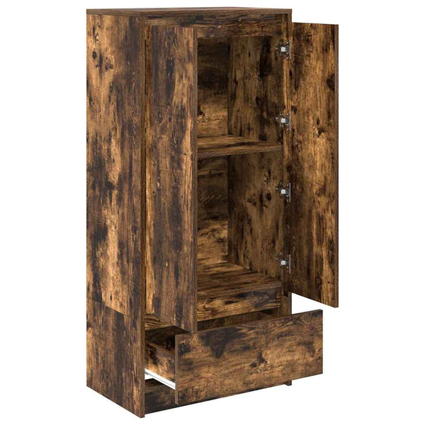 Schrank Räuchereiche mit Schublade 55,5x34x119,5 cm