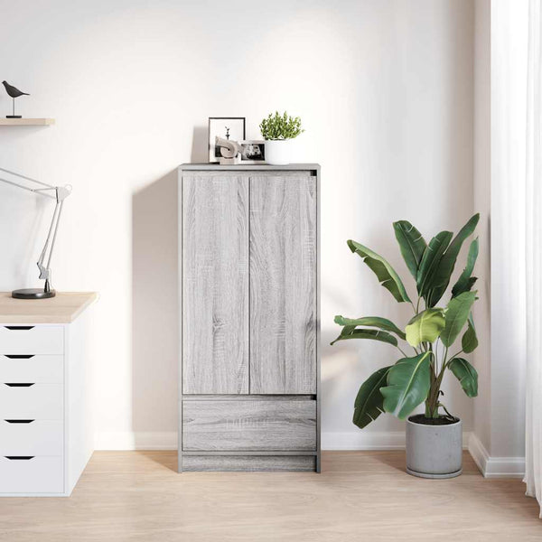 Grauer Sonoma Schrank mit Schublade