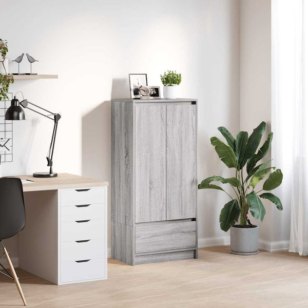 Grauer Sonoma Schrank mit Schublade