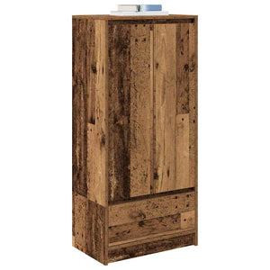 Schrank mit Schublade Altholz-Optik