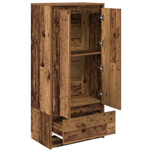 Schrank mit Schublade Altholz-Optik