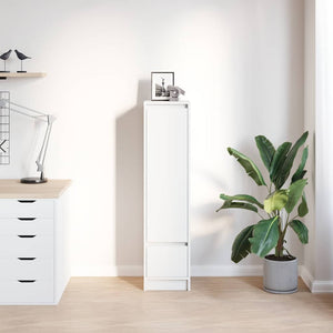 Weißes Highboard 29,5x34x119,5 cm