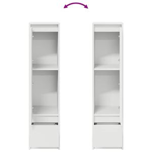 Weißes Highboard 29,5x34x119,5 cm