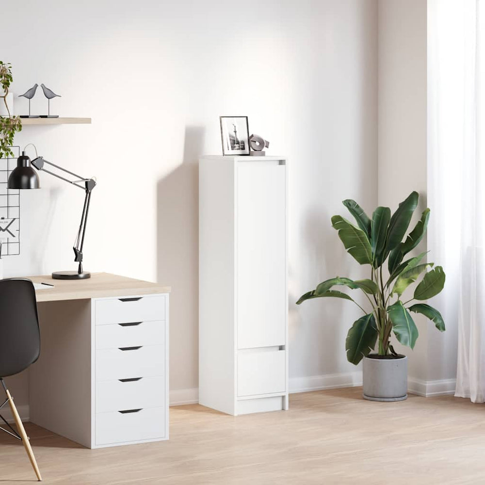 Weißes Highboard 29,5x34x119,5 cm