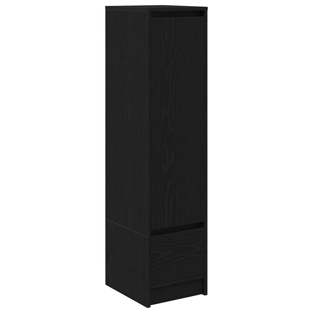 Highboard Schwarz Eichen-Optik, 119,5 cm