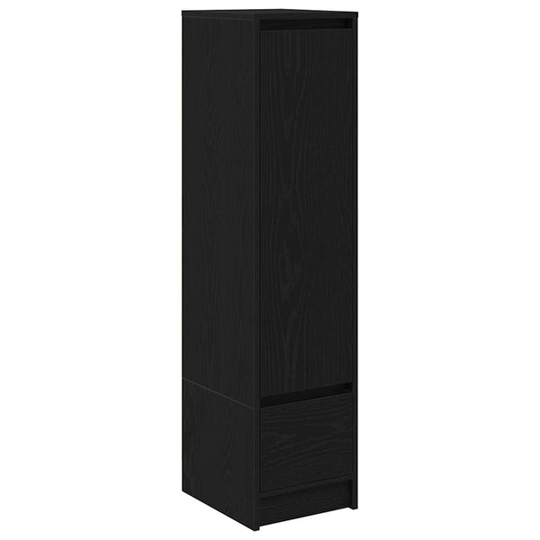 Highboard Schwarz Eichen-Optik, 119,5 cm