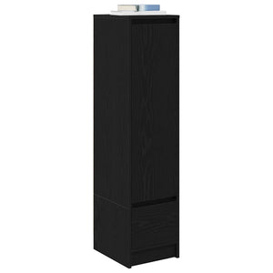 Highboard Schwarz Eichen-Optik, 119,5 cm