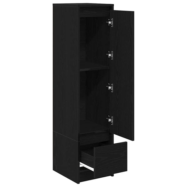 Highboard Schwarz Eichen-Optik, 119,5 cm