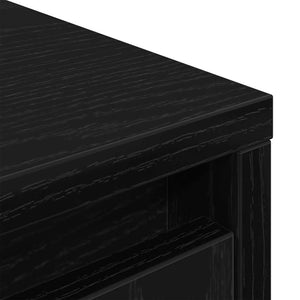 Highboard Schwarz Eichen-Optik, 119,5 cm
