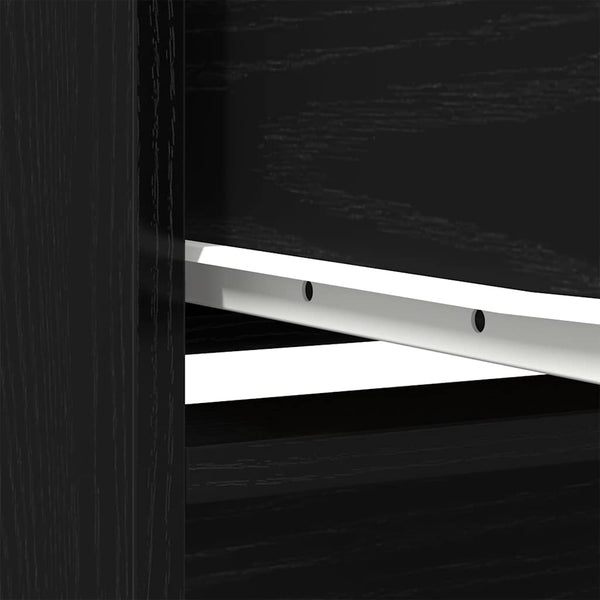 Highboard Schwarz Eichen-Optik, 119,5 cm