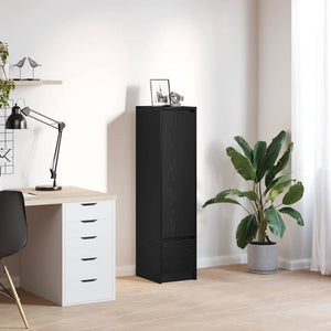 Highboard Schwarz Eichen-Optik, 119,5 cm