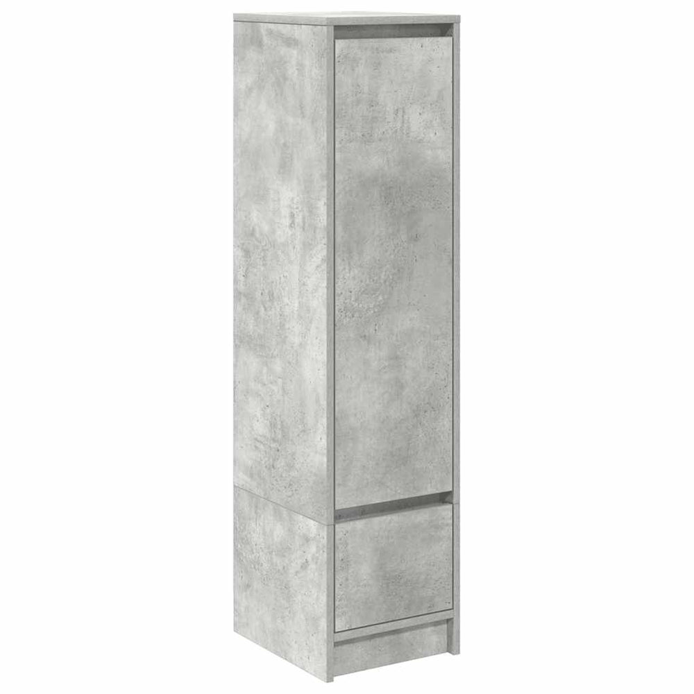 Highboard Betongrau 119,5 cm Holz