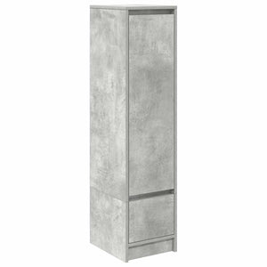 Highboard Betongrau 119,5 cm Holz