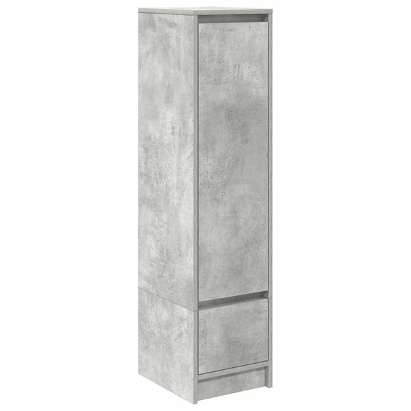 Highboard Betongrau 119,5 cm Holz