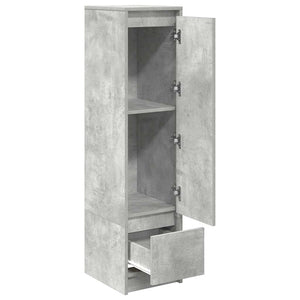 Highboard Betongrau 119,5 cm Holz